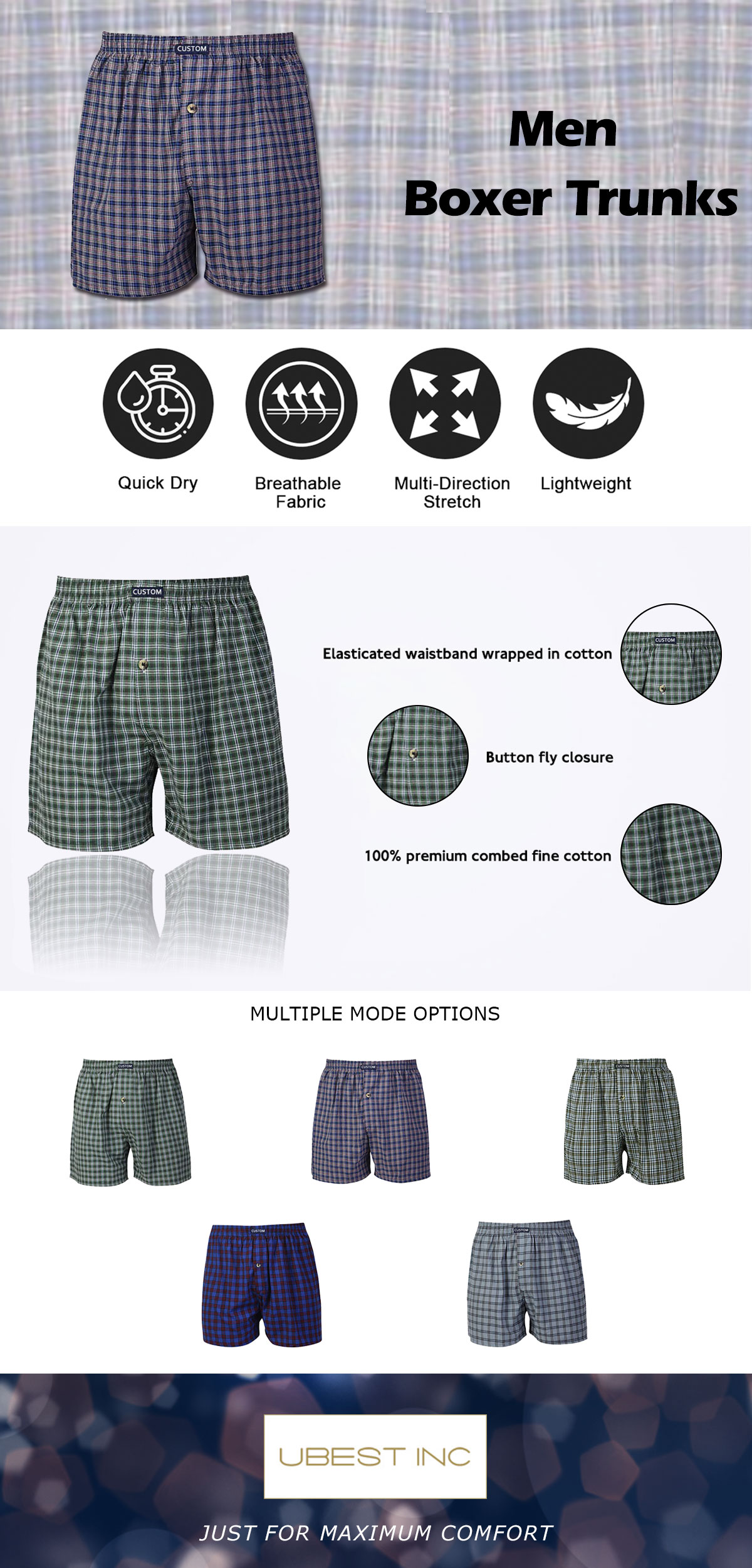 Men Boxer Trunks