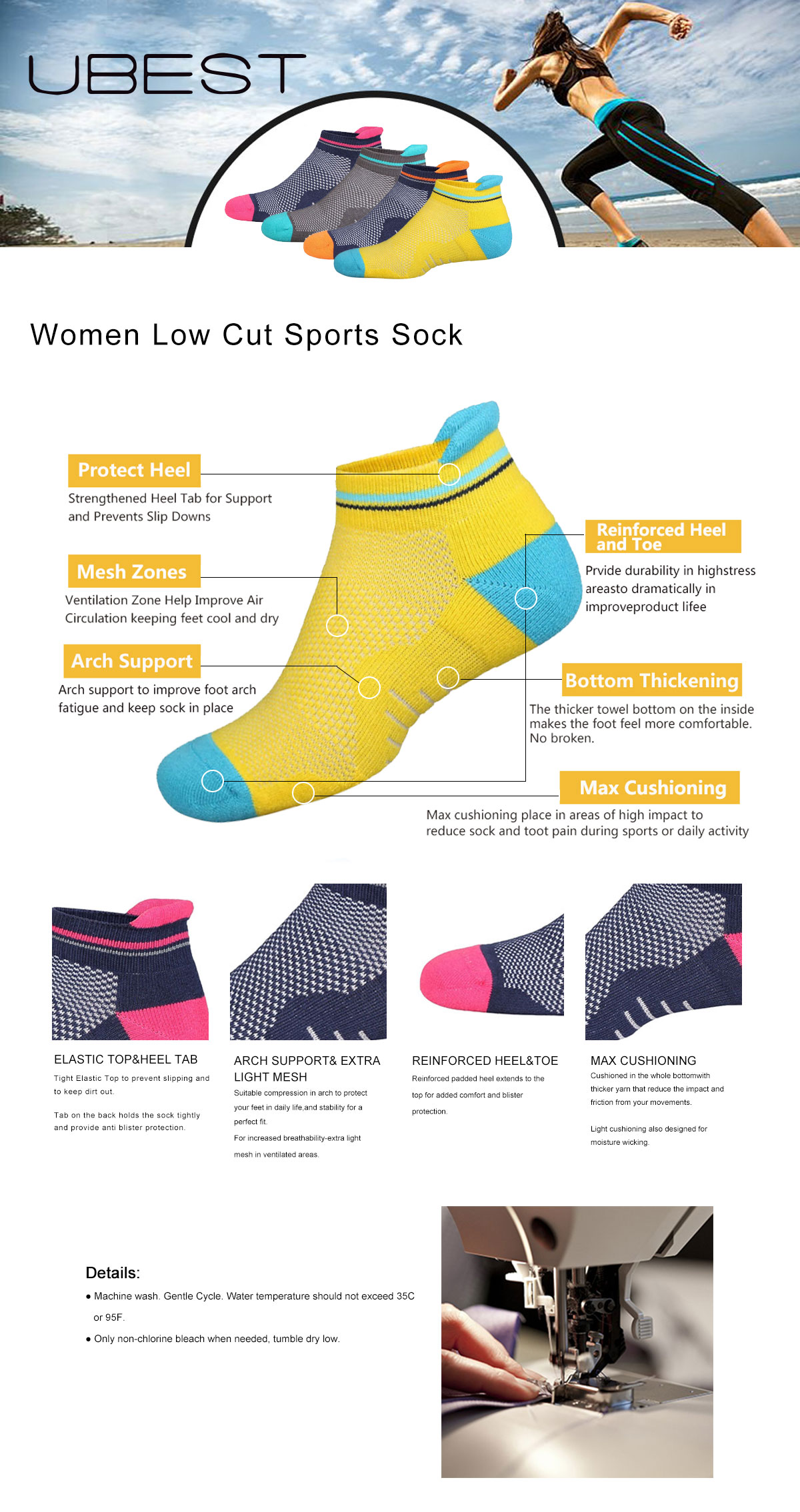 Women Low Cut Sports Sock