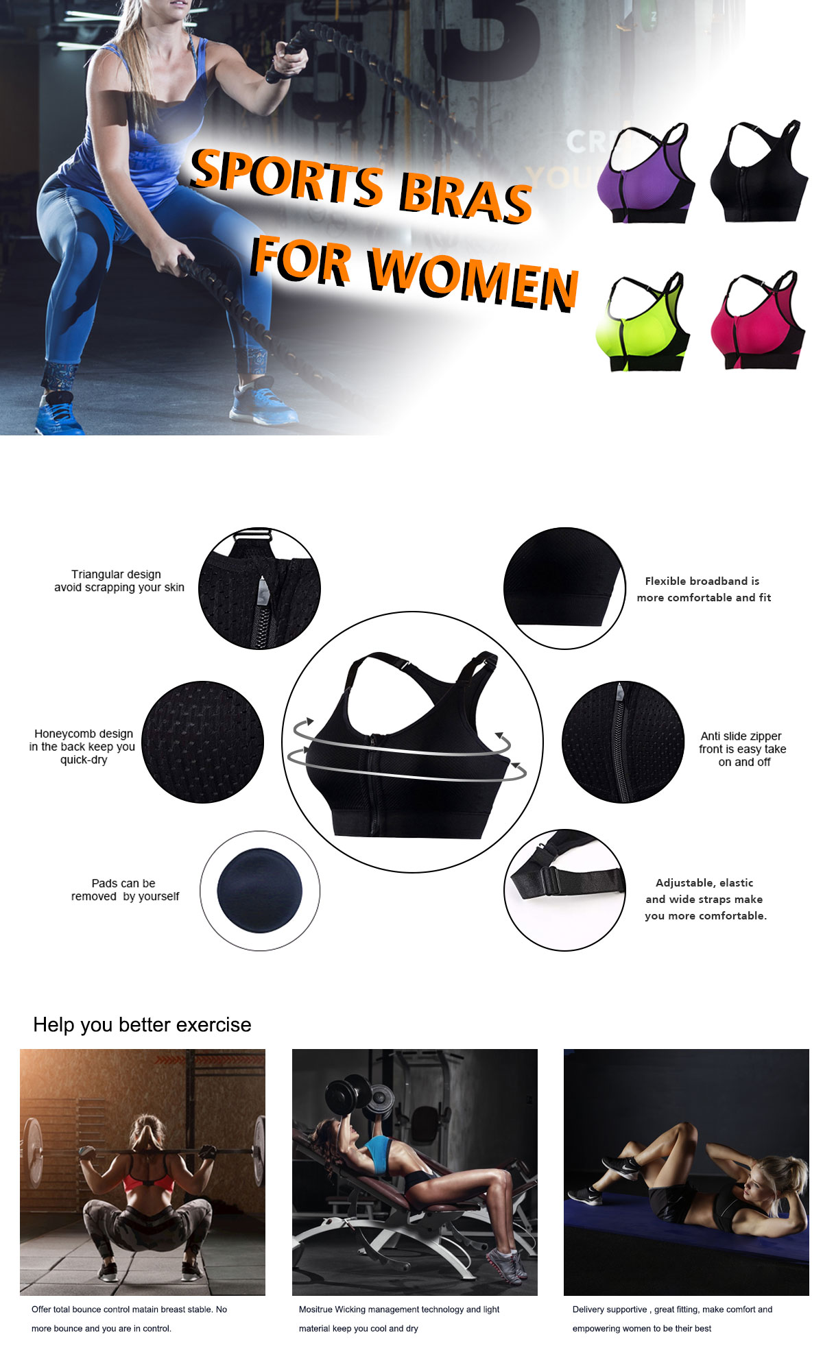 Sports Bras For Women