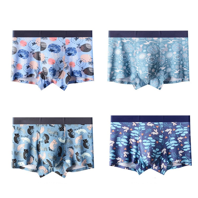 Mens Fun Cotton Boxer Briefs