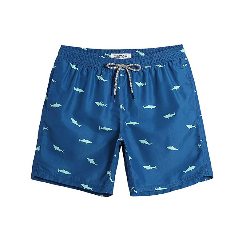 Wholesale Men's Printed Swim Shorts Swim Trunks Quick Dry Beach Shorts