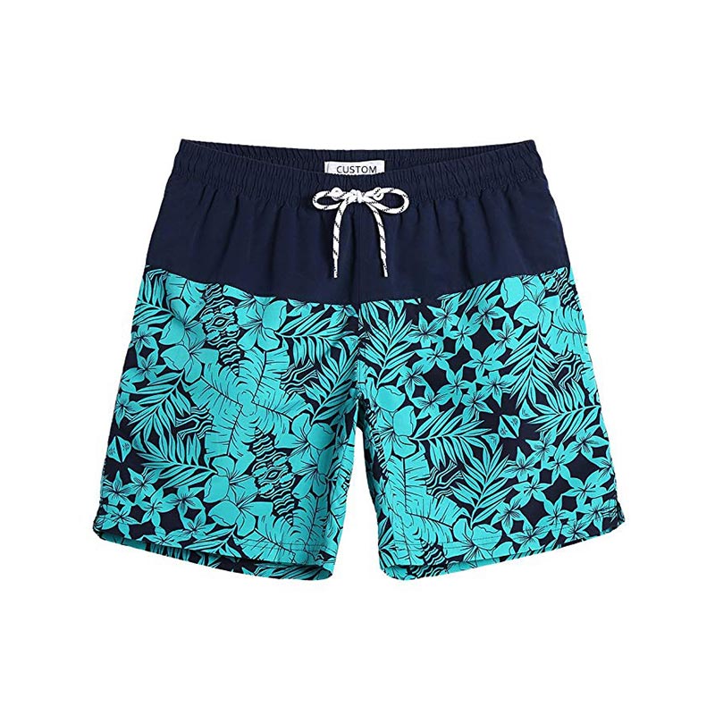 Wholesale Men's Printed Swim Shorts Swim Trunks Quick Dry Beach Shorts