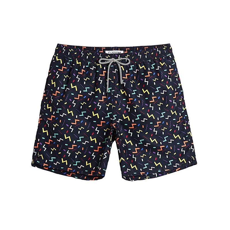 Wholesale Men's Printed Swim Shorts Swim Trunks Quick Dry Beach Shorts