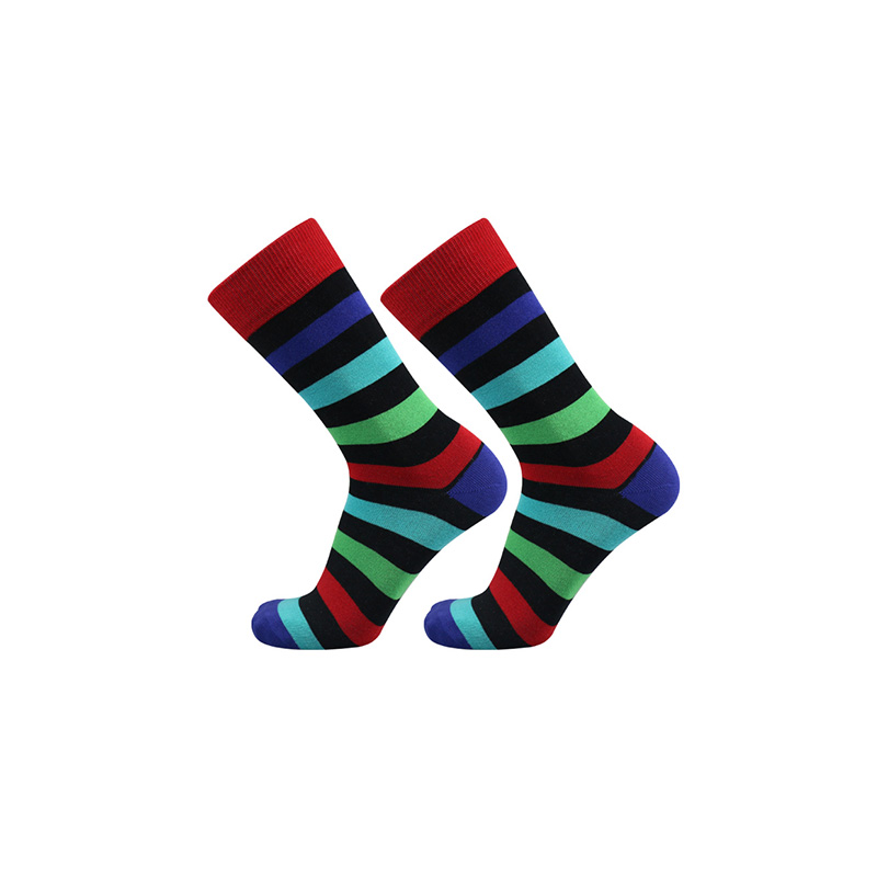 Men Stripe Cotton Socks