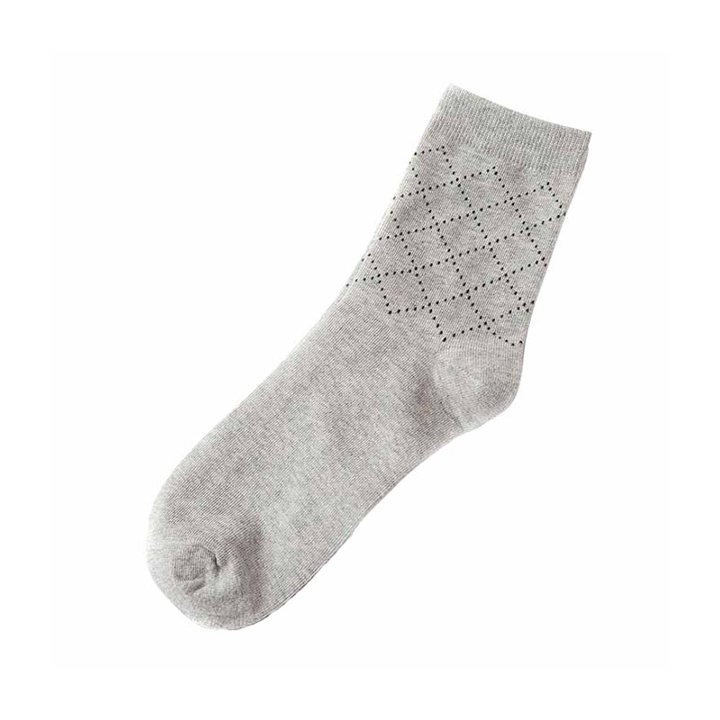 Men Cotton Blend Business Dress Socks