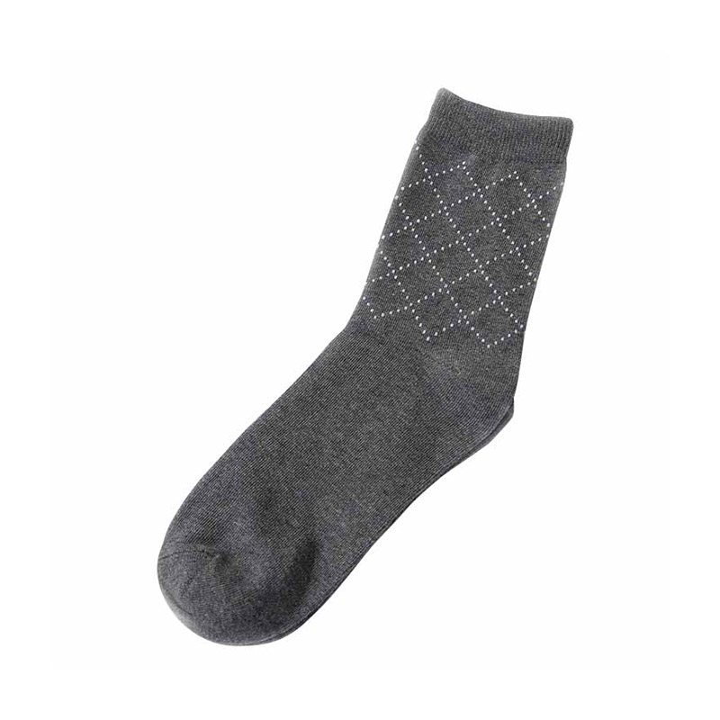 Men Cotton Blend Business Dress Socks